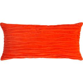 velvet twist orange 23x11 pillow