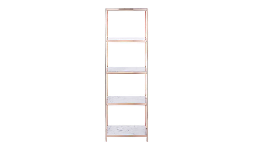 via marble bookcase CB2