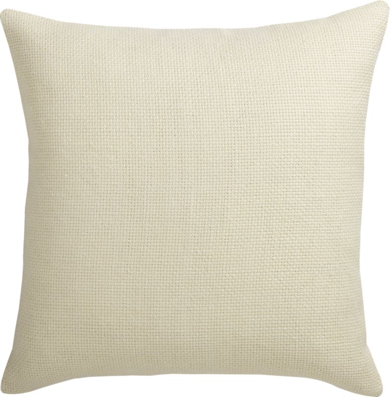 waffle jute ecru 23" pillow
