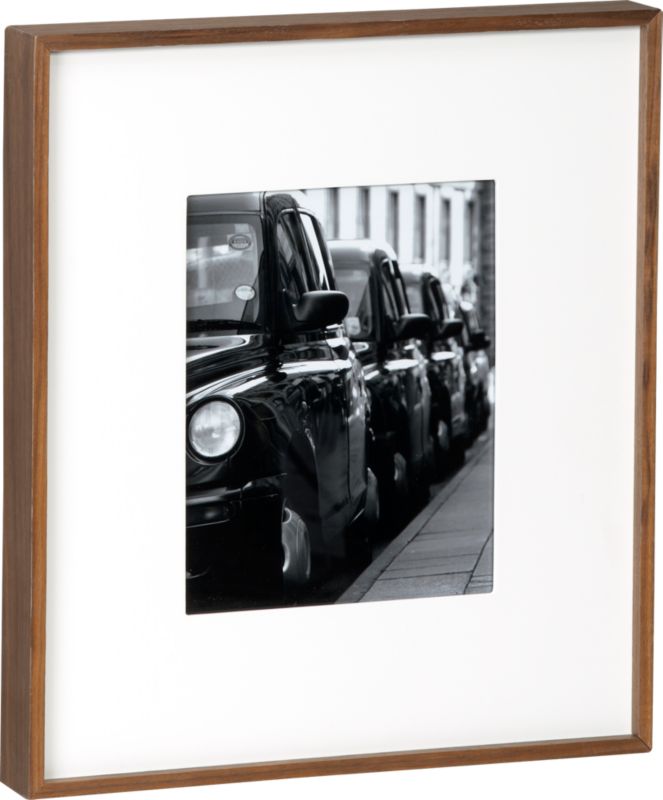 walnut box frame 8x10. 17.25"Wx2"Dx15.25"H"
