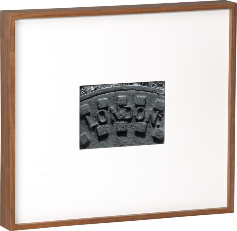 walnut box frame 5x7. 17.25"Wx2"Dx15.25"H"