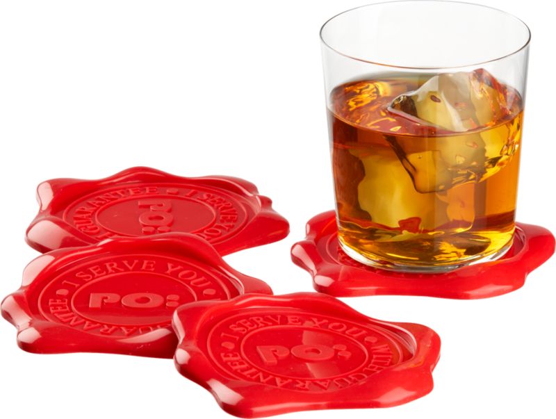 wax seal coasters set of four