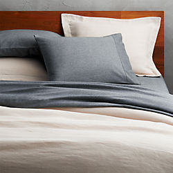 weekendr ivory chambray bed linens