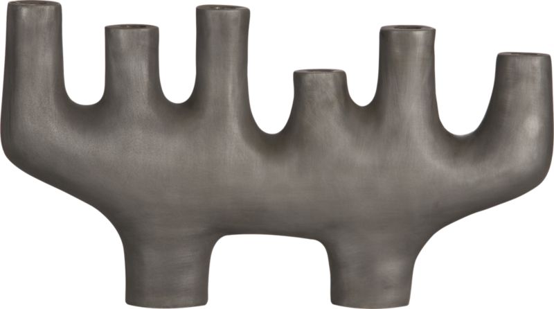 candleholder. 17.5"Wx2.5"Dx9.5"H