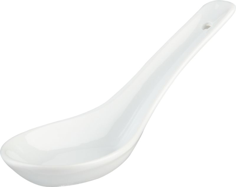 porcelain individual spoon
