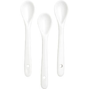 set of 3 micro porcelain spoons