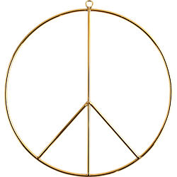 wire peace wall hanging