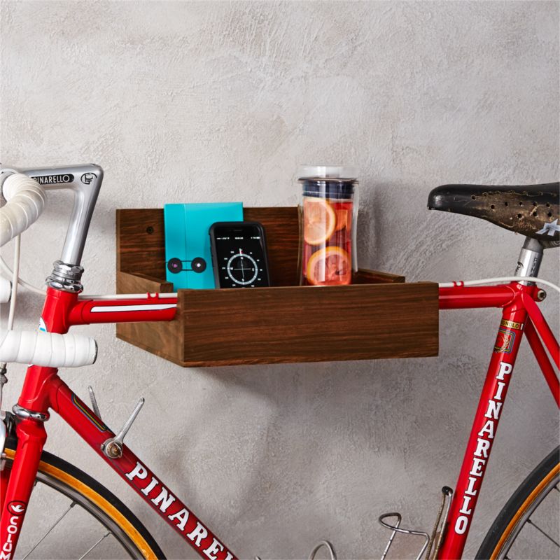wood bike storage
