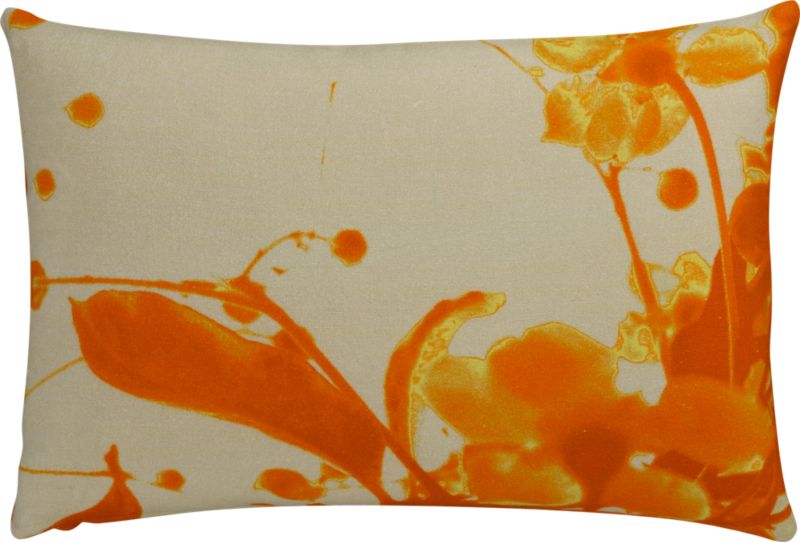x-ray orange 18"x12" pillow
