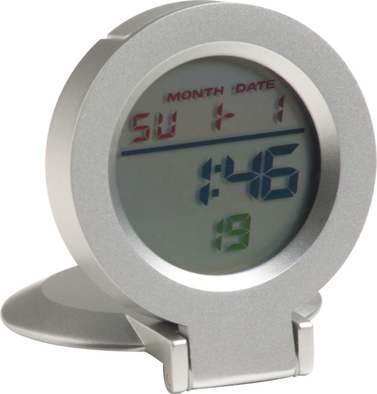 zinc travel clock