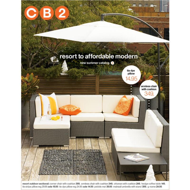 mod about outdoor Resort sectional...at affordable CB2 prices