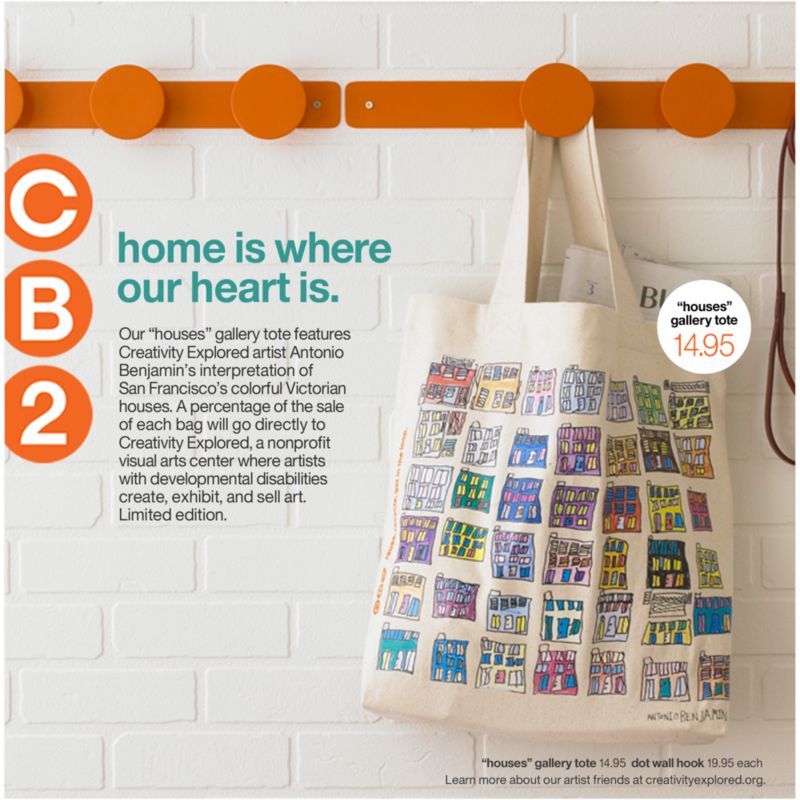 Limited edition "Houses" tote benefits nonprofit Creativity Explored