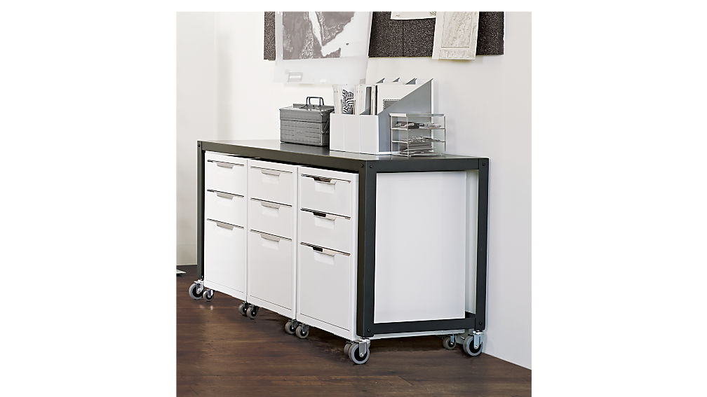 TPS white 3drawer filing CB2