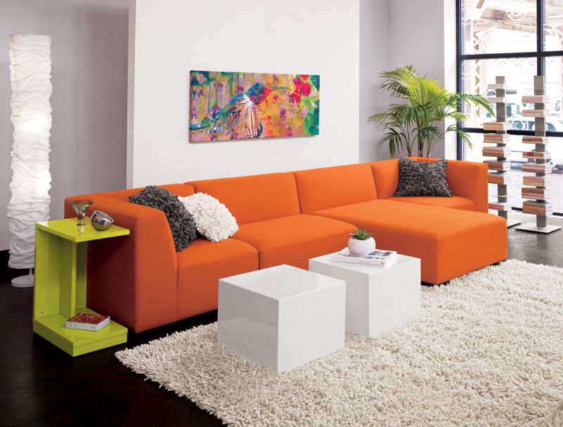 CB2 - mellow orange chaise