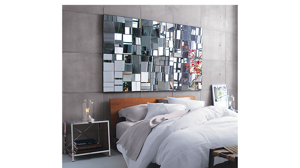 harvey chrome nightstand CB2