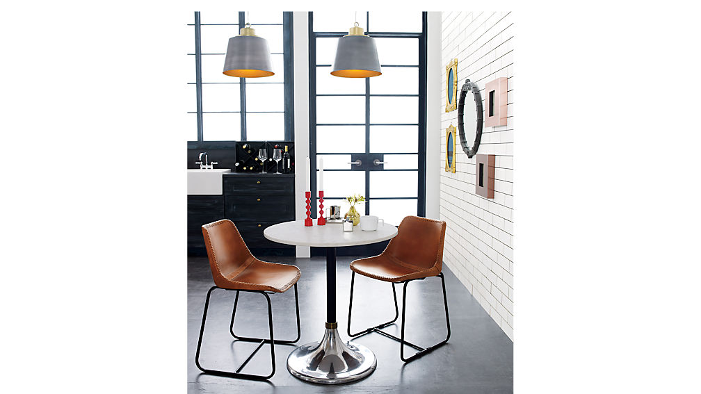 hackney marble cocktail table CB2