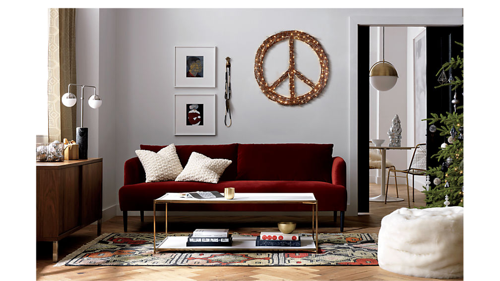 ronan wine sofa Division: Wine | CB2