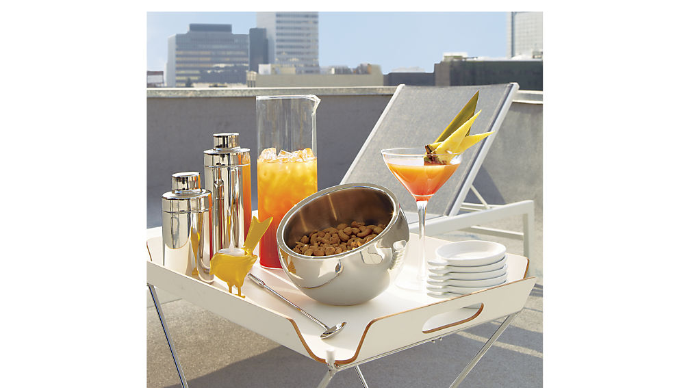 formosa white tray table CB2