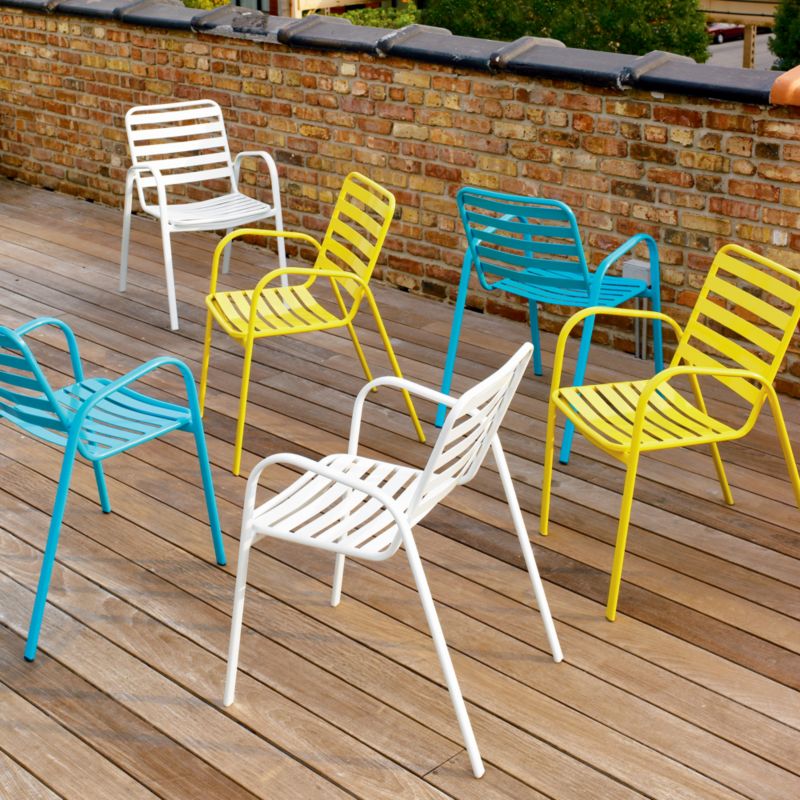 sunny arm chair shopping in CB2 top rated outdoor : stacking outdoor furniture arm chair