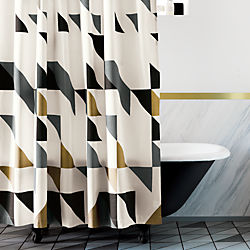 triangle shower curtain