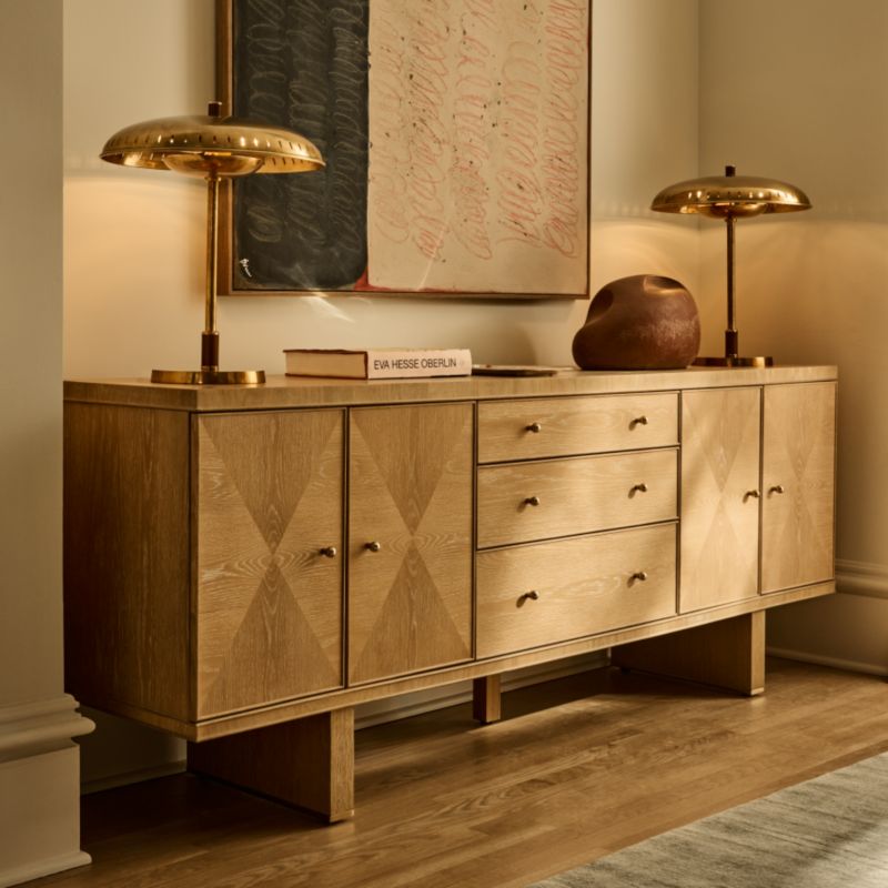  Tribeca 78" White Oak Credenza by Todd Snyder 