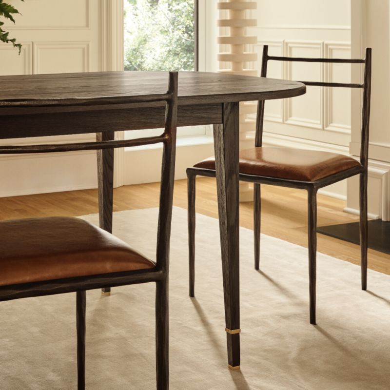  Marylebone 96" Rectangular Dark Wood Dining Table by Todd Snyder 