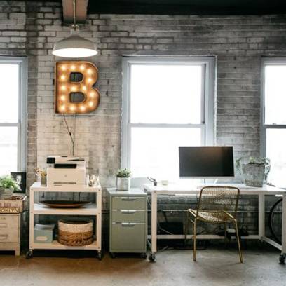 go-cart white rolling desk
