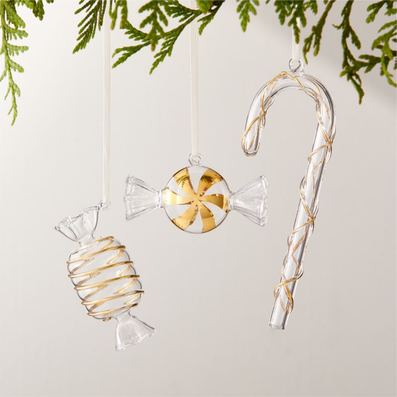Bordeaux Black and White Glass Christmas Tree Ornaments Set of 8