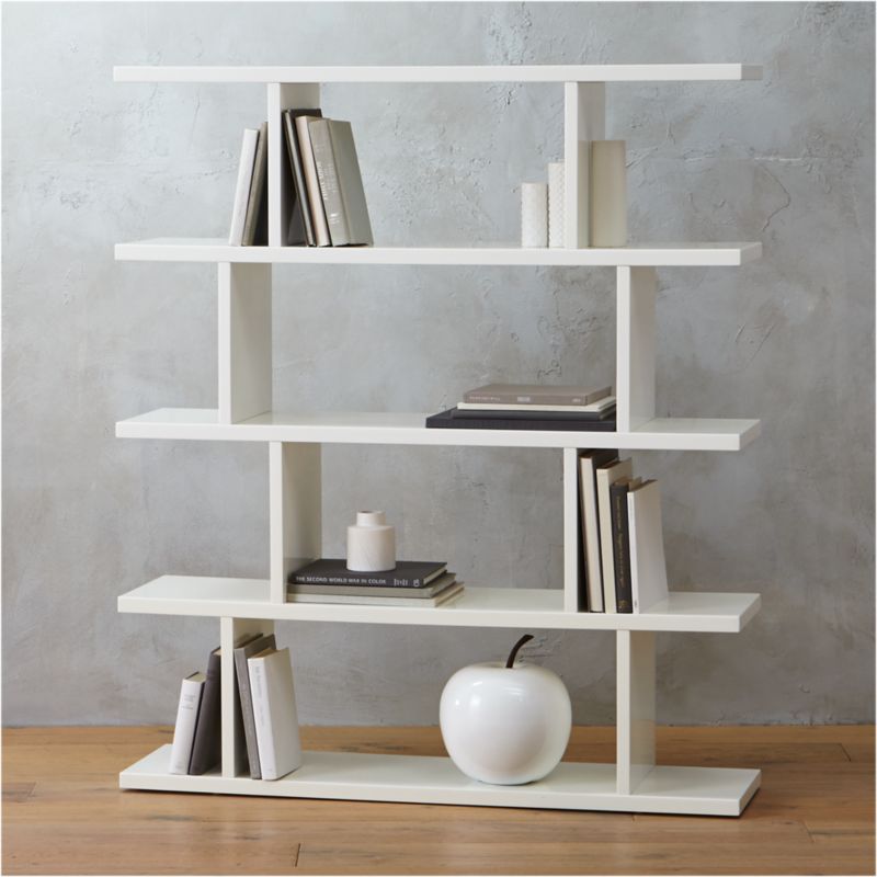 3.14 modern white bookcase + Reviews CB2