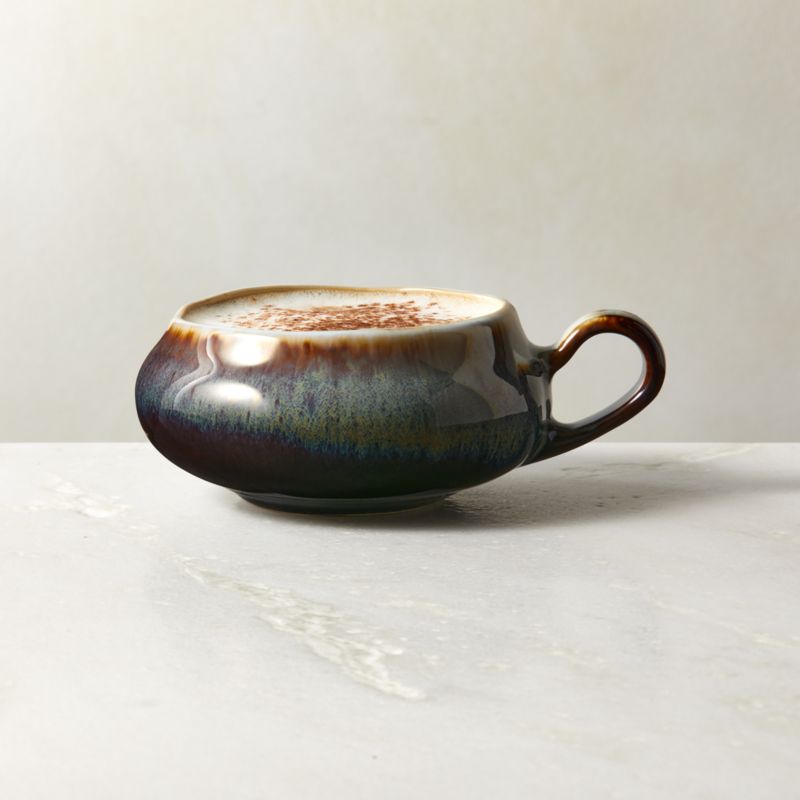 Black and White Ceramic Coffee Mug 19 oz