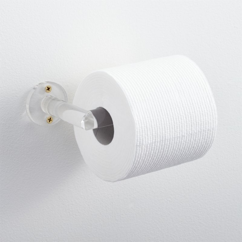 acrylic toilet paper holder