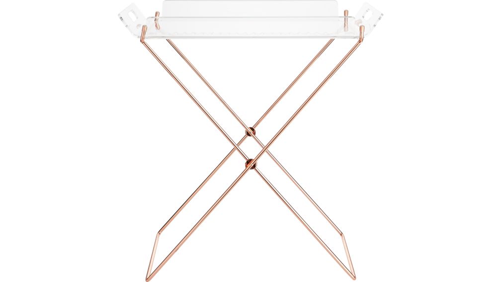 acrylic tray table CB2