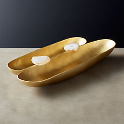Agate Double Bowl
