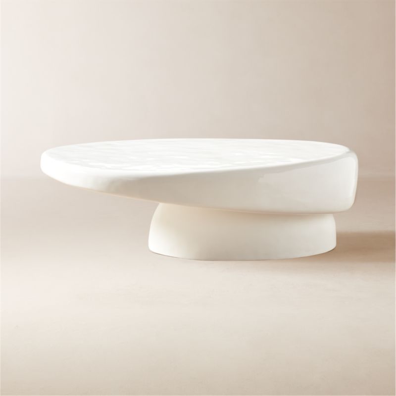 Enyo Rectangular Travertine Coffee Table