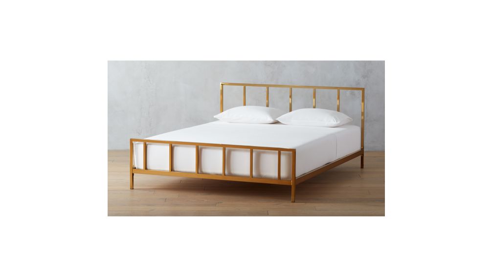 alchemy bronze bed | CB2