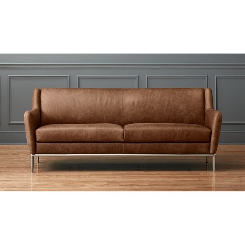 alfred cognac leather sofa
