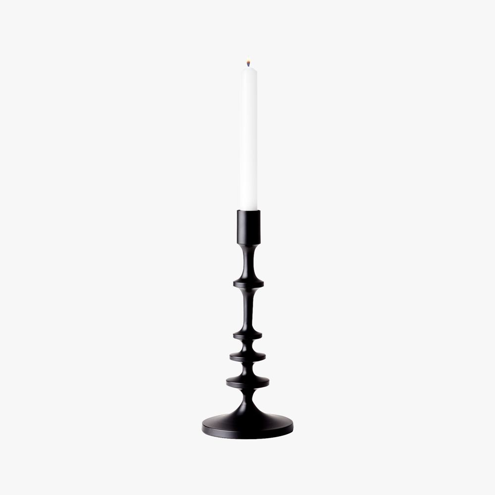Online Designer Living Room Allis Black Taper Candle Holders Set of 3