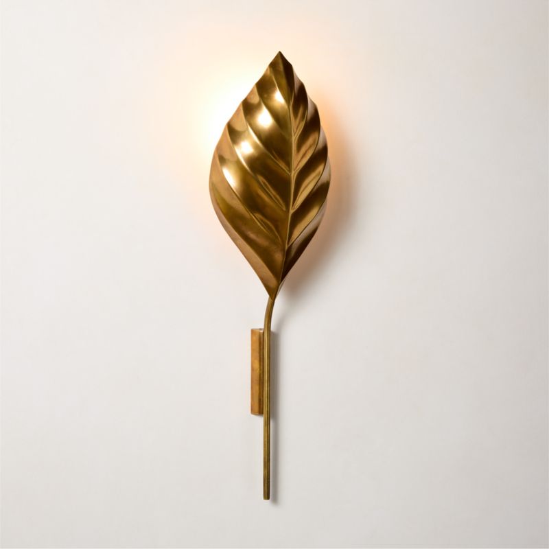 Terese Aged Brass Capiz Wall Sconce