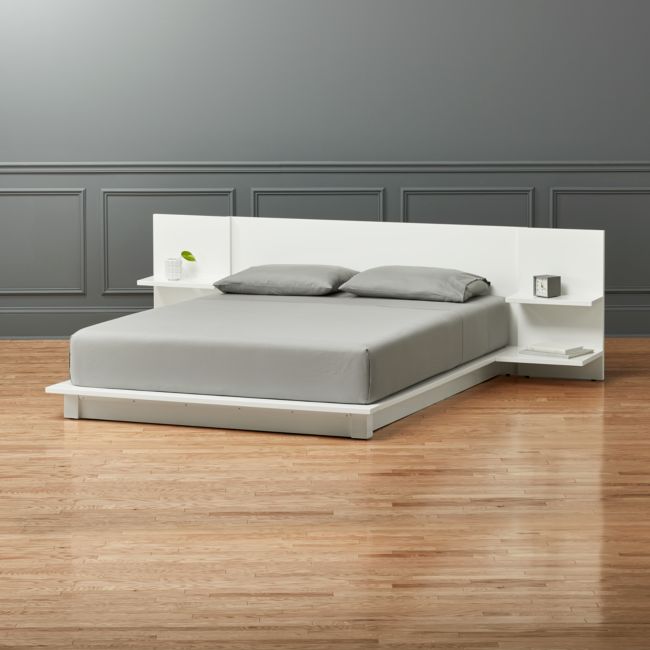 Online Designer Bedroom Andes White Queen Bed