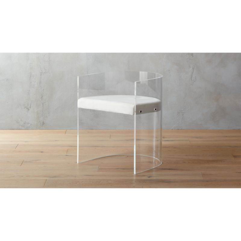 antonio acrylic accent chair | CB2