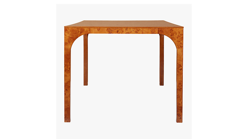 aqua virgo burl dining table | CB2