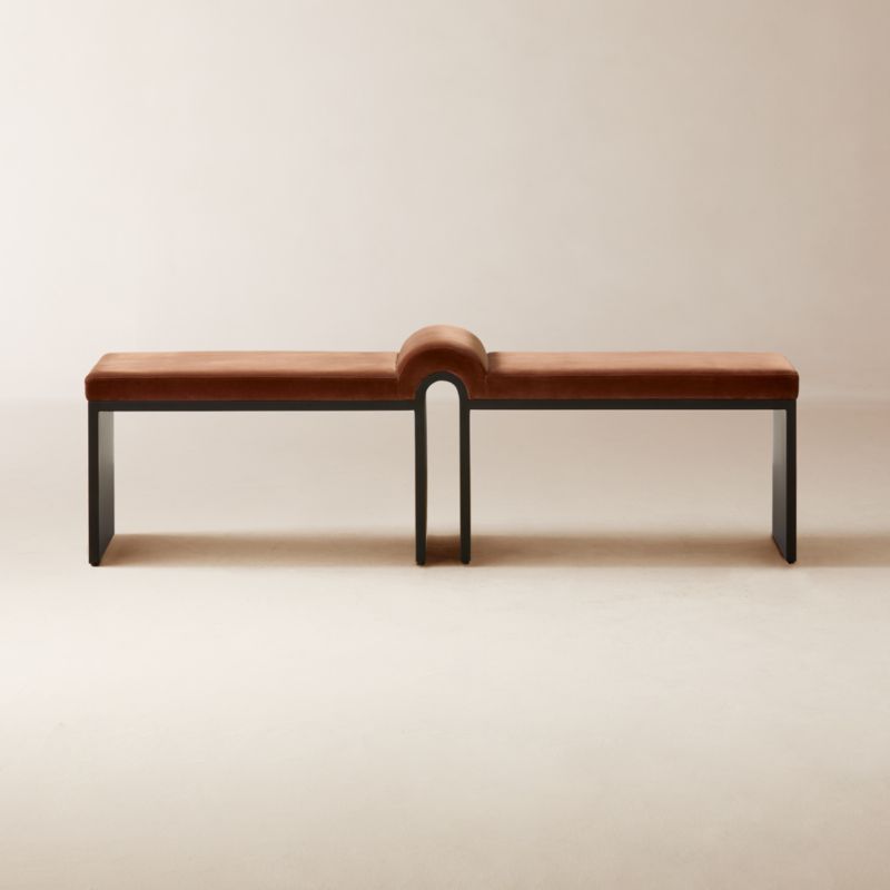 Saddle Leather Tufted Ottoman