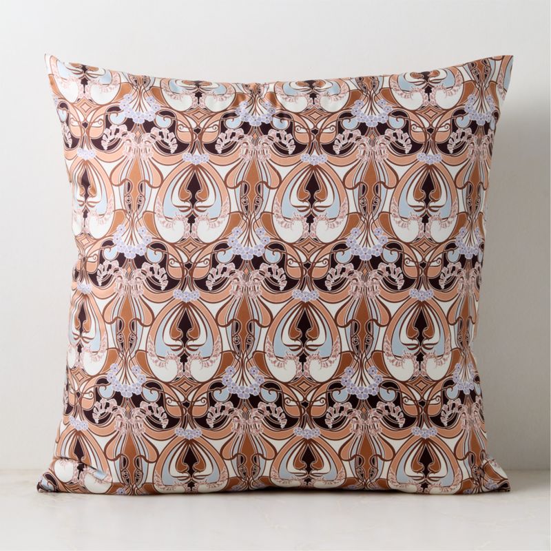 Entwined Elephants Pillow with Down Alternative Insert 20"x20" - The White Lotus