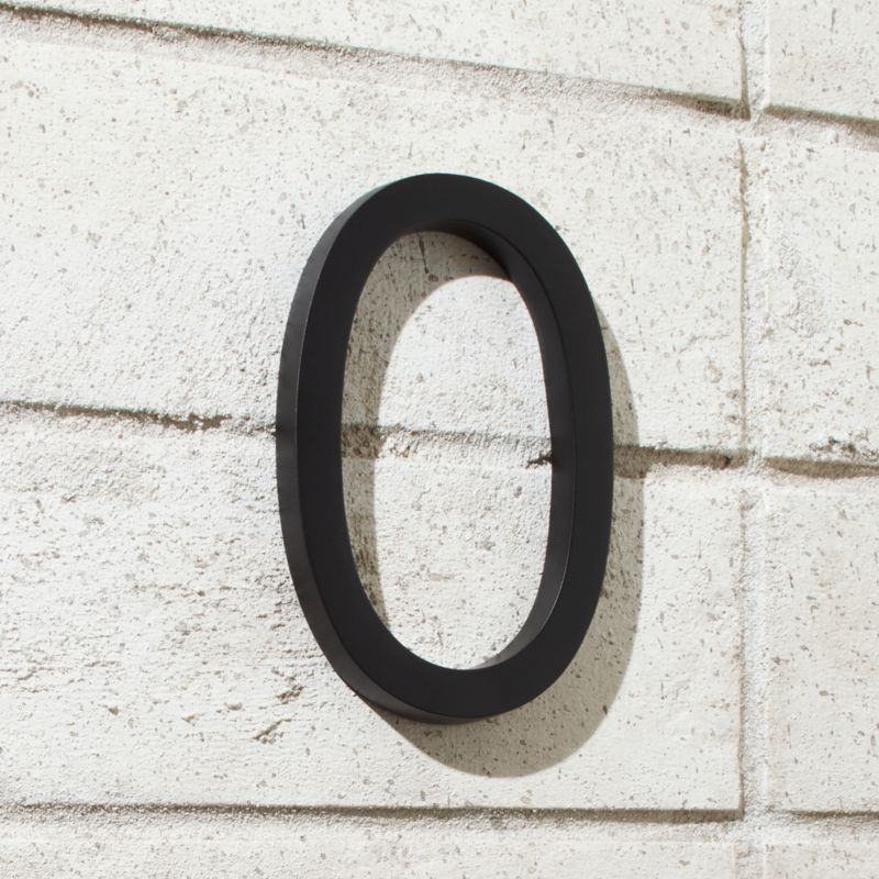 Aurele 6" Brushed Brass House Number 5