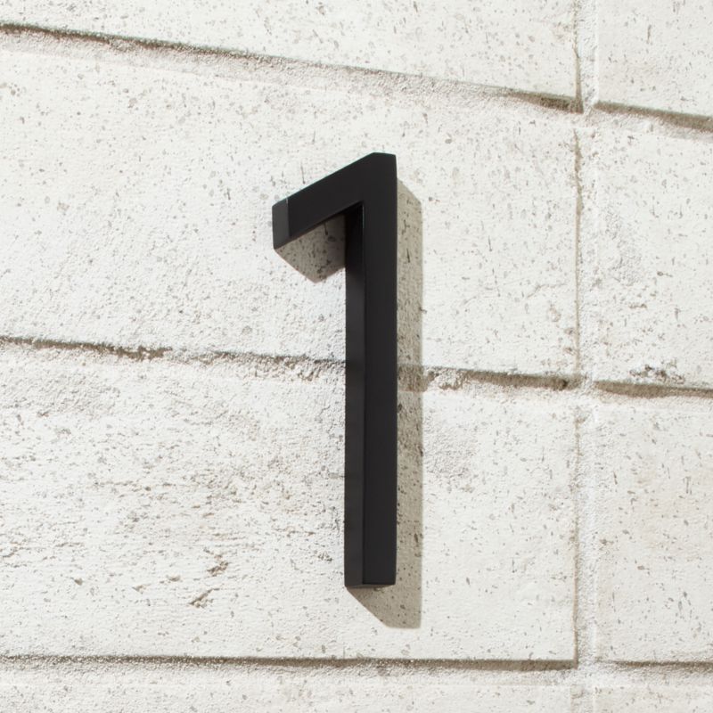 Aurele 6" Brushed Brass House Number 5