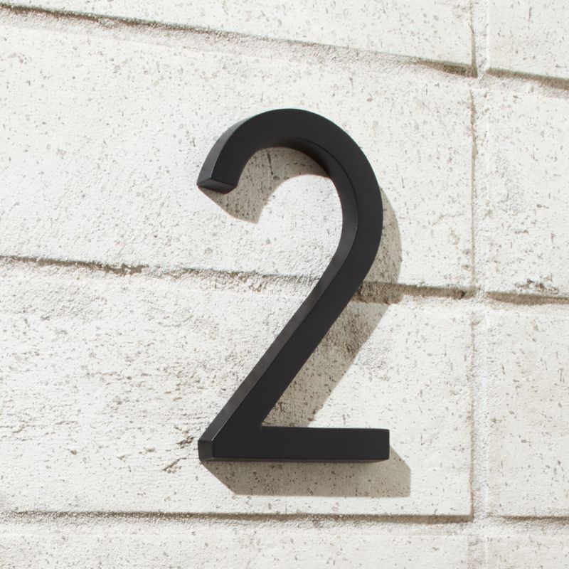 Heymland 6" Black House Number 6