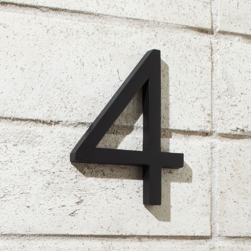 Heymland 6" Black House Number 6