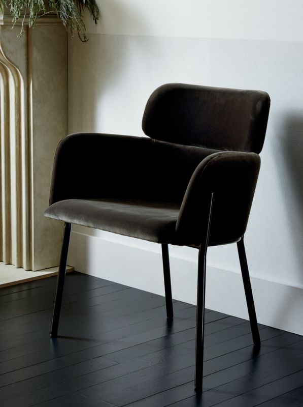 Cb2 mink online chair