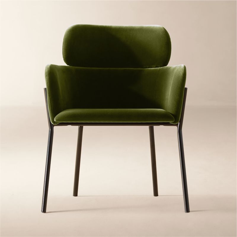 Azalea Green Velvet Chair Set of 4