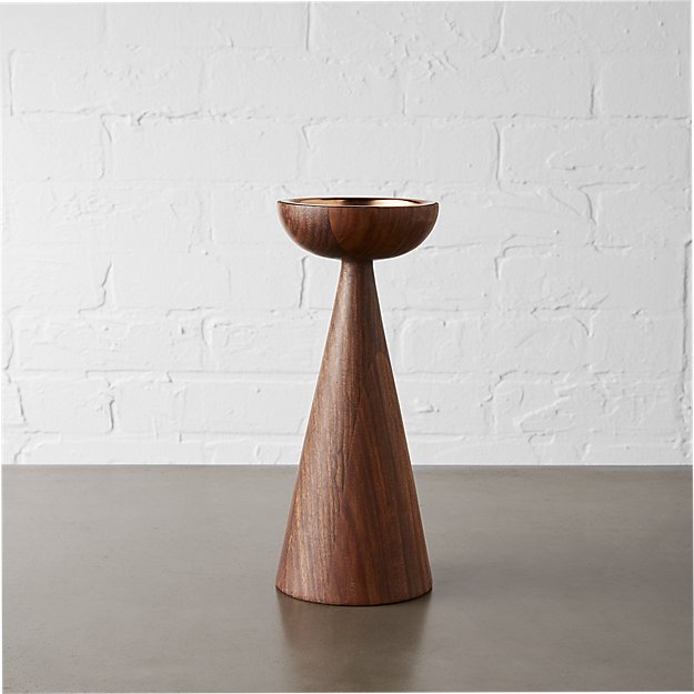 baltic large pillar candle holder CB2